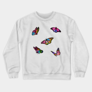 Colour Splatter Butterflies Sticker Pack Crewneck Sweatshirt